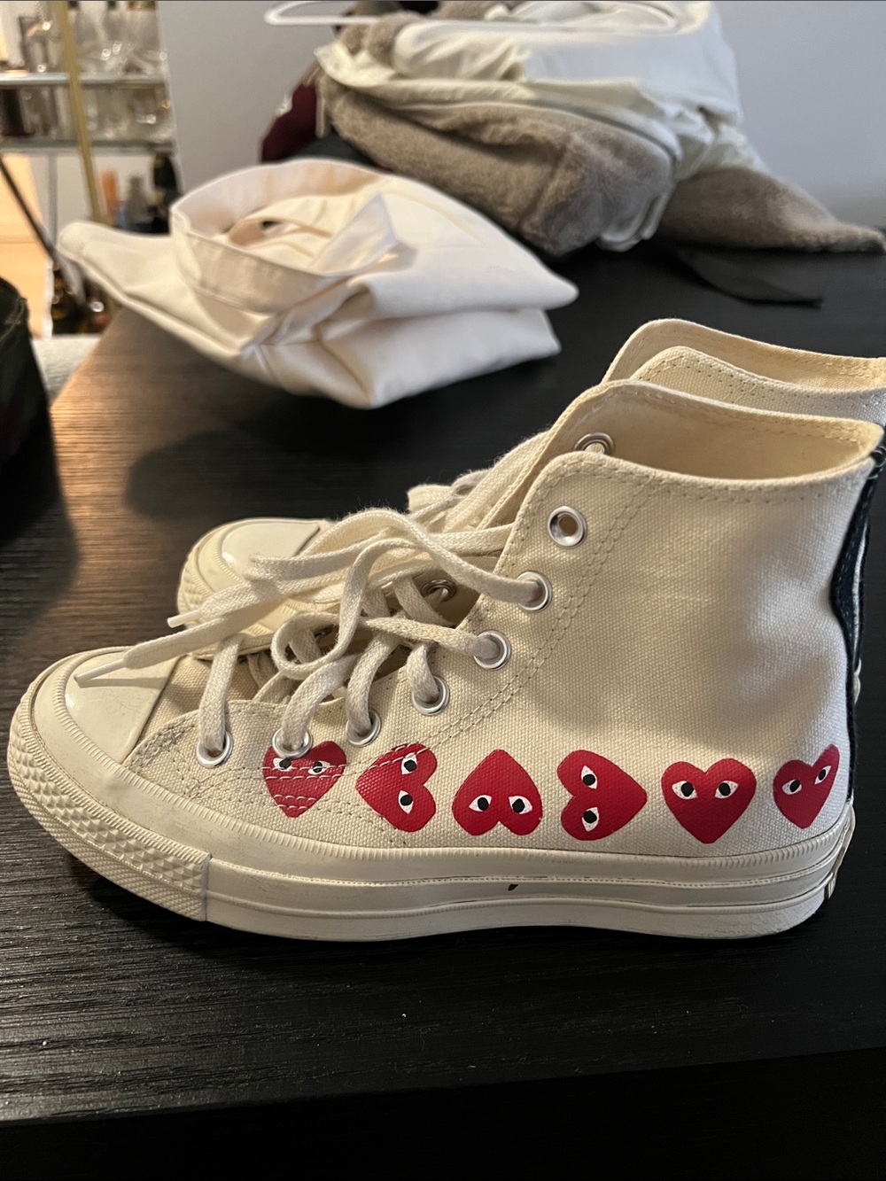 Comme des Garçons PLAY x Converse Chuck 70 high top sneakers - size 7 women’s